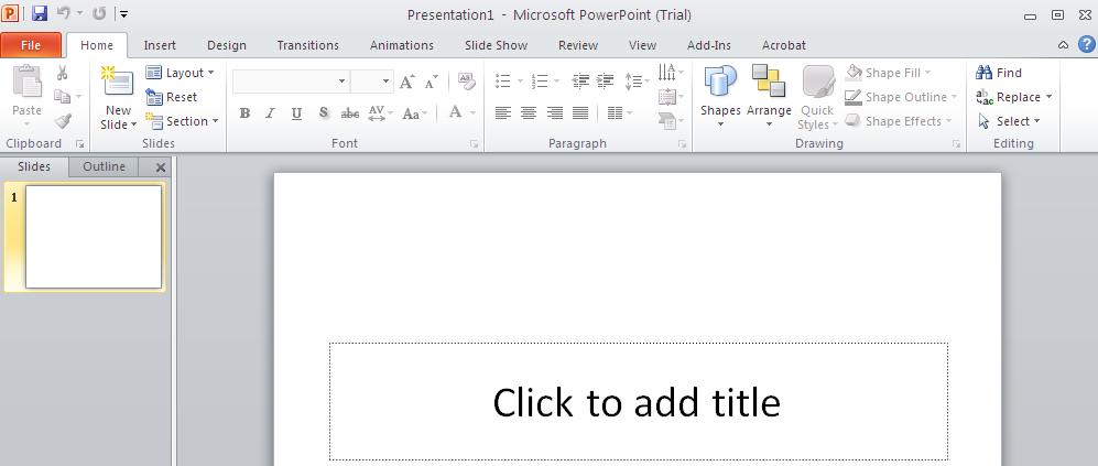 PowerPoint 2010 Introduction TOOLBAR RIBBON What is the ribbon?