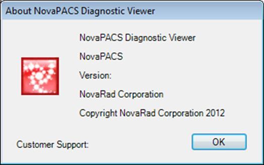 8-7 About The About option allows users to view type and version details about their Diagnostic Viewer.