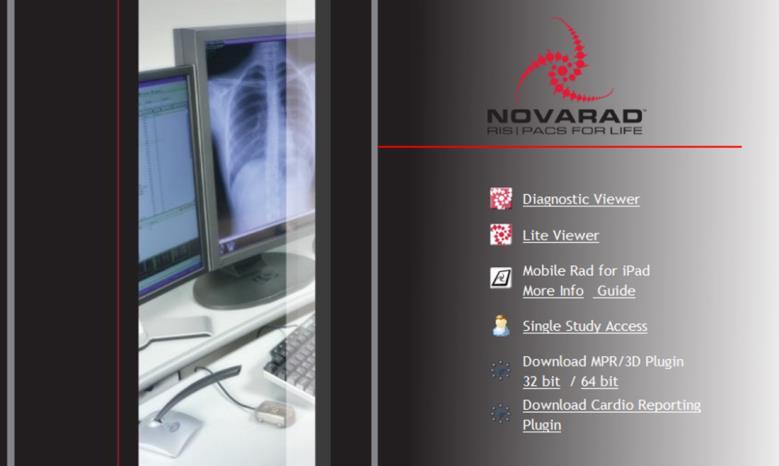 NovaPACS Diagnostic Viewer Chapter 14 Cardiology Features 14-7 Remote Access NovaCardio can be accessed remotely via the Novaweb Diagnostic Viewer.