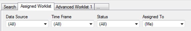 The Advanced Worklist will also appear automatically if a user adds a study to their worklist. C.
