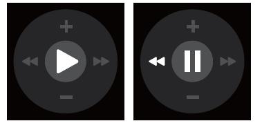 Music After you pair your smart phone by Bluetooth,the watch can control the music play in the smart phone, press the left key Is previous music, press the right key is the next music, + is volume
