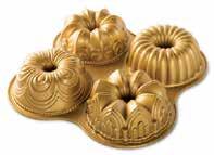 NORDIC WARE Bundt Bakeware Gold Collection Crown Bundt Pan 59951 Capacity: 10 cups