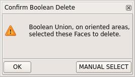 ANSA correctly identifies the excess Faces to be deleted and the Confirm Boolean Delete window opens. Click OK. ANSA deletes the selected Faces.