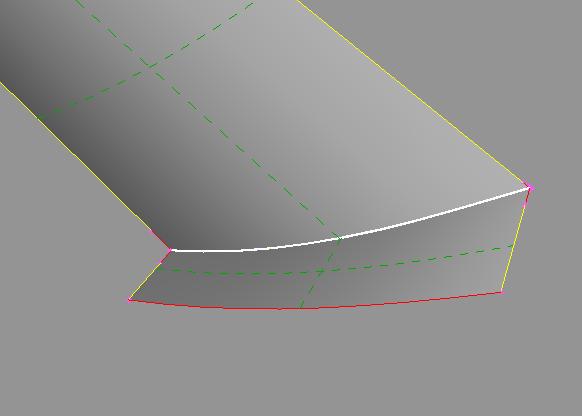 Now, you will create the boundaries of this fillet. Transform Activate the Curves>Transform function.