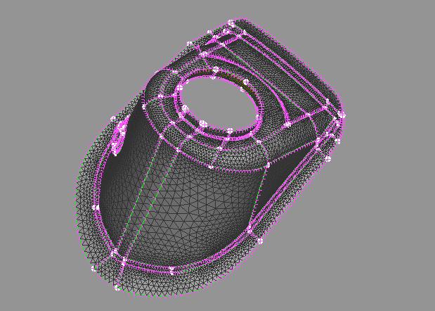 CFD Visible Activate the Mesh Generation>CFD> [Visible] function. ANSA meshes the Macros with a variable size, curvature dependent mesh.