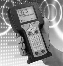 Product Data Sheet THE 375 FIELD COMMUNICATOR: Universal - HART and FOUNDATION fieldbus User upgradeable Intrinsically safe Rugged and reliable Interfaces with AMS Suite Intelligent Device Manager