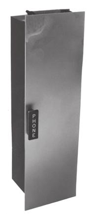 All have stainless steel #4 finish covers, durable black enamel finish boxes, mounting brackets, and commercial