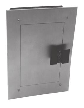 restricted use areas. Swing doors with holding hinge.