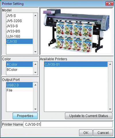 (1) Select [All Programs] from [START] menu. (2) Click [Mimaki RasterLinkPro4 SG] and select [Printer Management]. (3) When the printer management dialog is displayed, click [Add].