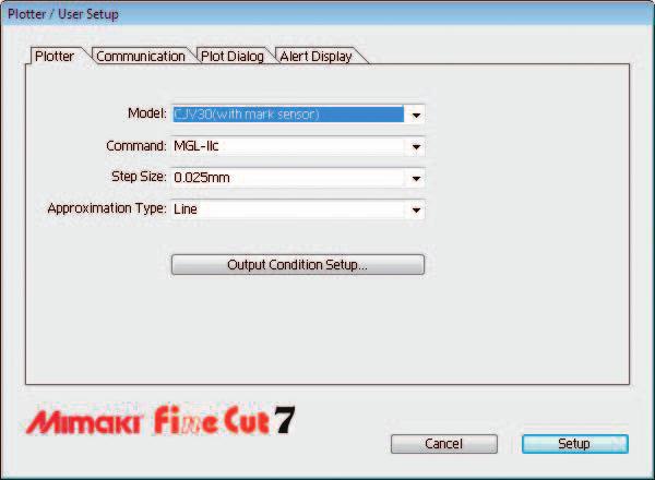 If FineCut menu is not displayed, select [Show FineCut Menu] (select [Mimaki FineCut] for Illustrator 10 or later) from the [Window] menu in the Illustrator.
