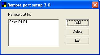 select used ports, and enter LPR queue name