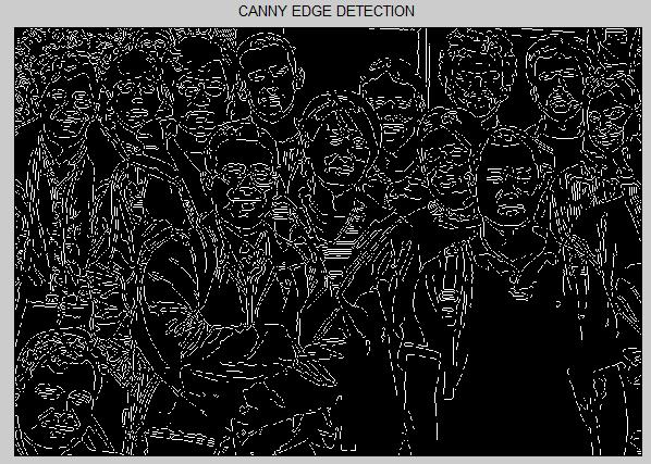 D. Canny Edge Detection We used the Canny algorithm for edge detection. We can vary the lower and upper threshold to control the edge density in an image in this method.