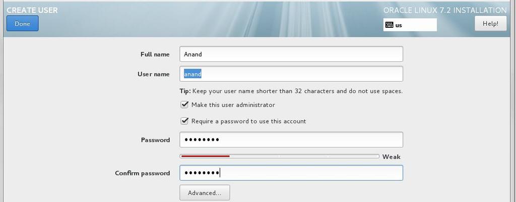 Set the ROOT PASSWORD and USER CREATION while