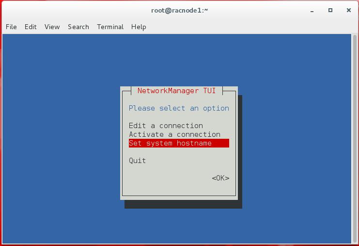 On terminal as root type nmtui