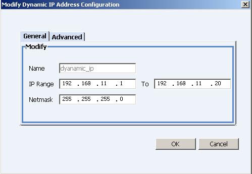 Figure 1.7: Modify IP Pool 4. Do the required modification and Click on the button: OK to save your updated configuration.