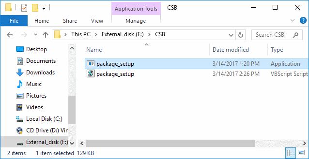 Double click the setup file to start installation: Click 'Customize'