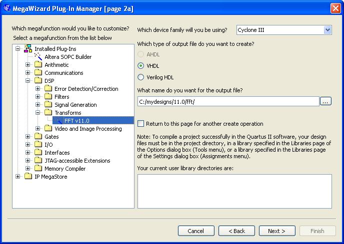 Chapter 2: Getting Started 2 3 MegaWizard Plug-In Manager Flow Figure 2 2. Select the MegaCore Function 3.