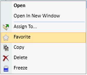 (A folder can also be marked as a favorite from the Folder menu when viewing an individual folder).
