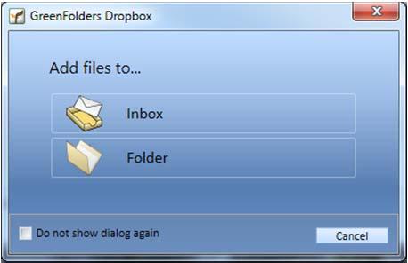 simply dragging and dropping the attachments to the GreenFolders Dropbox Icon or by Printing/Saving an attachment to the