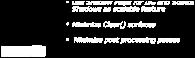 Buffer Use Shadow Maps for IIG and Stencil Shadows as