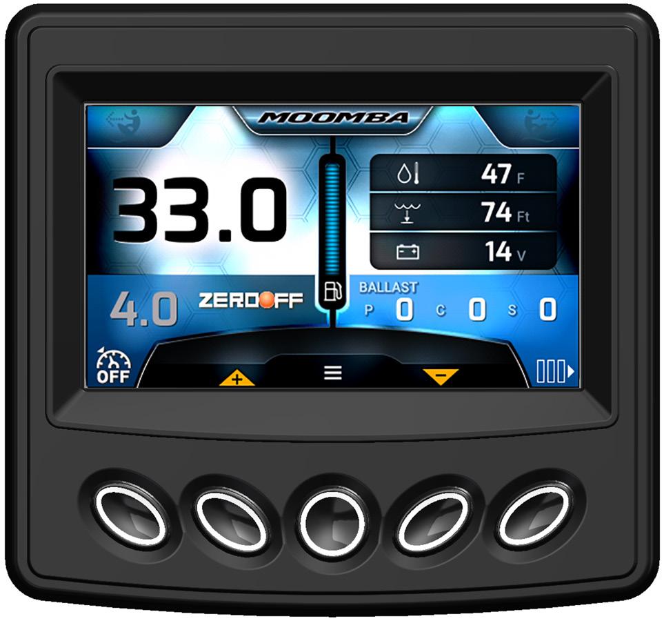 Product Information The Moomba PV480 Color Display integrates instrumentation and control from electronically controlled engines communicating via SAE J1939 and NMEA 2000.