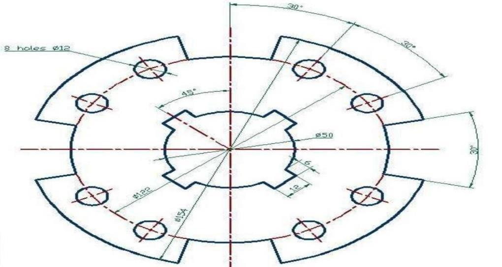 To draw the given diagram by Using AUTOCAD/CATIA To draw the given