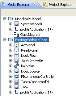 Instead, for simulation both, the generated code (from the code-gen folder) and the referenced Modelica models (from the code-sync folder) must be loaded