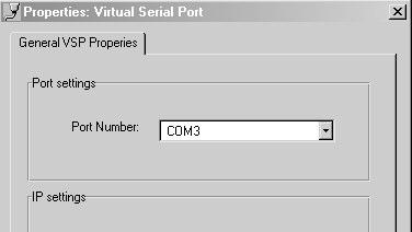 The Virtual Serial Port Manager window appears (see Figure 10).