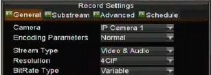 To adjust IP camera compression settings: 1.