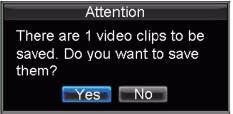 3 4 5 6 7. Using the Clip Start/Stop button in the Playback Control Panel, select the start and end of the video clip during playback. 3. Repeat for additional clips. 4. Click the Quit Playback button to exit from the Playback interface.