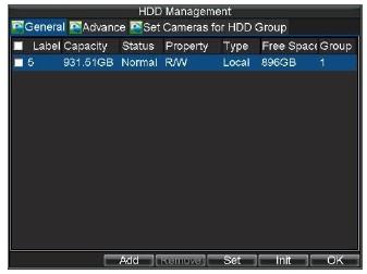 . HDD Management. Initialising HDDs A newly installed hard disk drive (HDD) must be first initialised before it can be used with your DVR. Initialising the HDD will erase all data on it.