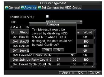 If it is listed as Abnormal and has already been initialised, the HDD needs to be replaced. If the HDD is Uninitialised, you will need to initialise it before it can be used in your DVR.