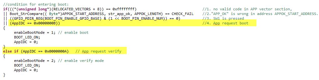 Memory relocation and code implementation 3.3.4. Program and Verify indicator Although the linker file does not define 0x20002FF8-0x20002FFF, the code can still access it via pointer.