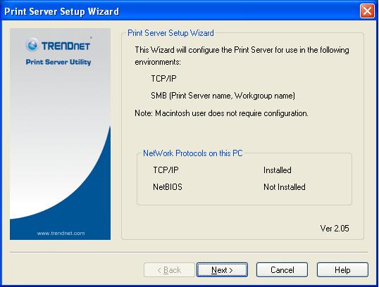 2. On the first screen, shown below, click Install Utility and in the sub-menu click on Setup Wizard. 3.