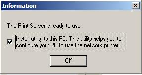 9. Select the option to help you setup the network printer into your PC. 10.