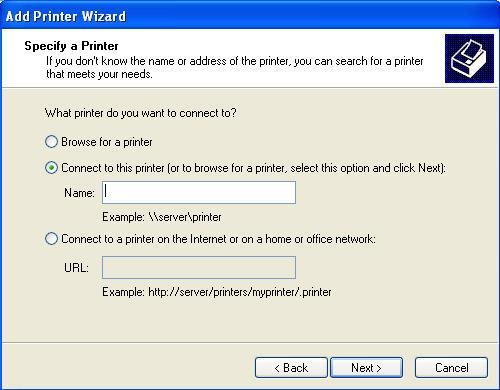 Windows 7/Vista On Windows 7/Vista, the Windows will search printer automatically.