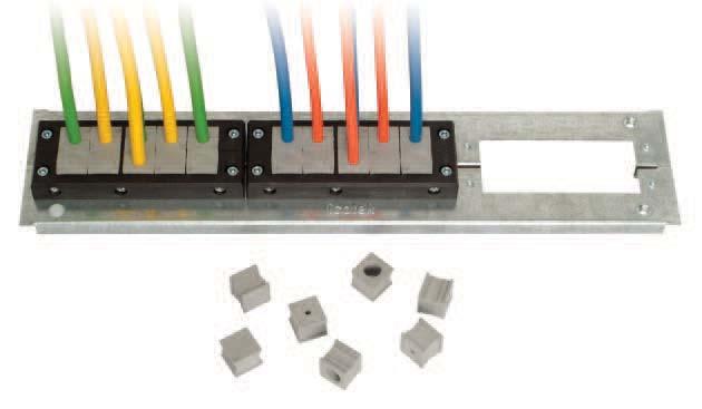 plates Type BP-M. The base plate KDR 2 is designed for Rittal enclosures TS8. Other sizes can be supplied on request.