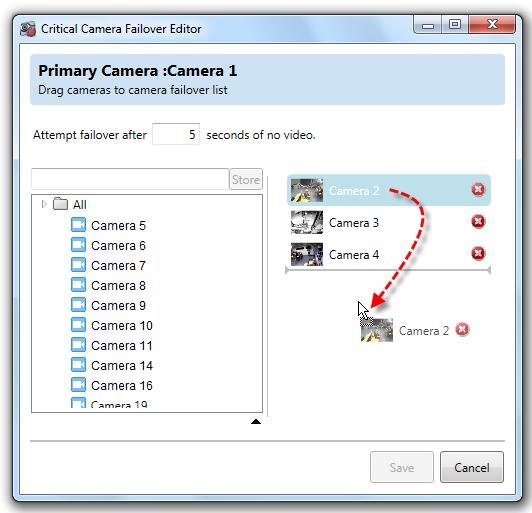 Ocularis Administrator User Manual Ocularis Administrator Lastly, during the time that the failover camera is displayed, Ocularis Client continues to check the primary camera stream.