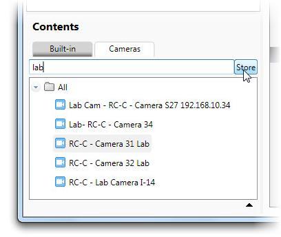 Ocularis Administrator User Manual Ocularis Administrator Figure 80 Click Store to Save Search Filter 7. A new folder is created containing the subset of cameras as filtered in step 3.