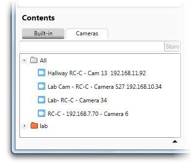 Now you may use these stored folders to easily locate cameras as defined by the keyword filter.