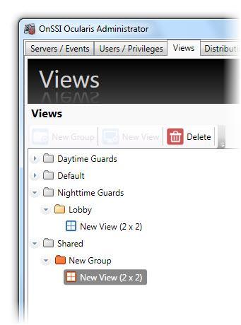 Shared view group hierarchy. For example: Figure 85 Shared Views Notice in Figure 85, Shared items (folders and views) are shown in the color orange. 4.