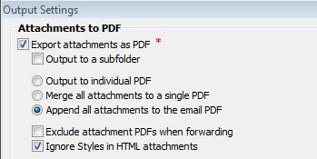 7. Converting attachments to PDF No matter what type of attachment types is in your email or any other Outlook items, through Email to PDF add-in, you can convert these attachments to PDF format on