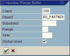 3. Push the Continue button. Figure 6-43 Delete Entries in the Number Range Buffer 6.