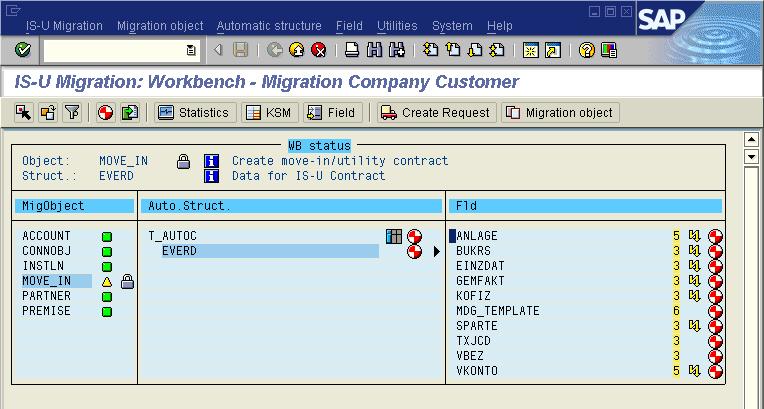 6. Choose Automatic Structure Change. On the structure maintenance screen choose the Postprocessing sub screen. Then push the Change button and enter the following ABAP code.