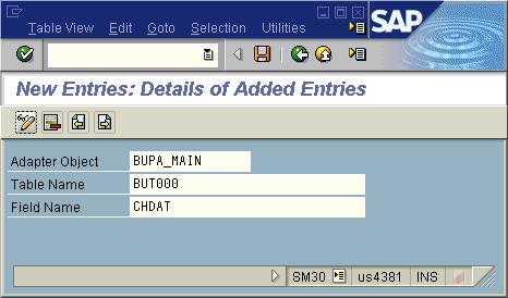 6.22.2 Business Partner Performance of the Initial Download from SAP for Utilities to SAP CRM In the SAP standard Customizing, there is no field available to create a request filter in the CRM system