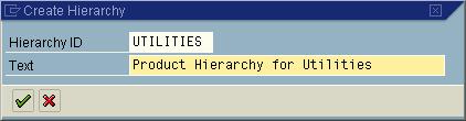 Call transactioncomm_hierarchy (Maintain Categories and Hierarchies) 2. Push the New Hierarchy button.