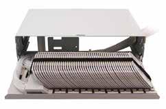 The main distinguishing features of the product are the use of HD splice trays for splicing the integration of passive components such as PLC splitters, the ability to terminate pigtails using