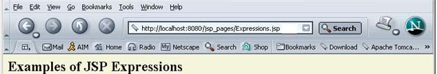 JSP Example <HTML> <BODY> <H2>JSP Expressions</H2> <UL> <LI>Current time: <%= new java.util.date() %> <LI>Your hostname: <%= request.