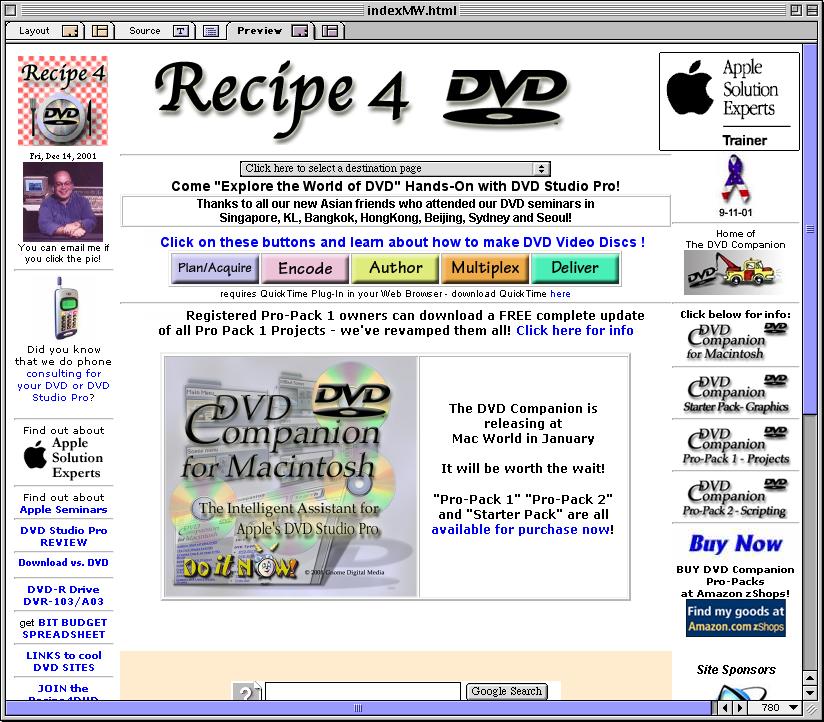 Link HTML to DVD, Play DVD from ROM zone Interactual Player, edvd