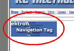 Inserting Custom Functions 4. Use the following table to assist you will inserting a navigation tag.
